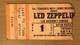 1977 Led Zeppelin Lsu Baton Rouge 5/19 Rescheduled From 3/1 Concert Ticket Stub