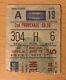 1977 Led Zeppelin Madison Square Garden New York Concert Ticket Stub Page Plant