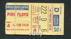 1977 Pink Floyd concert ticket stub The Flesh Tour Animals Madison Square Garden