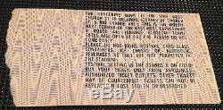 1977 THE EAGLES & JIMMY BUFFETT Concert Ticket Stub Poster Flyer ORLANDO FLORIDA