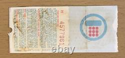 1977 The Ramones / Talking Heads Passaic N. J. Concert Ticket Stub Joey Burned