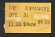 1977 The Runaways Concert Ticket Stub Whisky Los Angeles Joan Jett Lita Ford