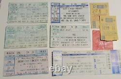 1978-2001 YES Concert Ticket Stub VG 4.0 LOT of 9 Madison Square Garden NYC / NJ
