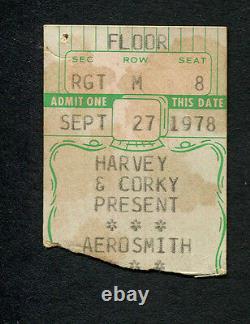 1978 AC/DC Aerosmith Concert Ticket Stub Bon Scott Powerage Tour Buffalo NY