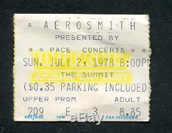 1978 AC/DC Journey Aerosmith concert ticket stub Houston TX Powerage Tour