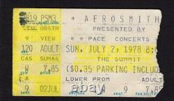 1978 AC/DC Journey Aerosmith concert ticket stub Houston Tex Powerage Bon Scott