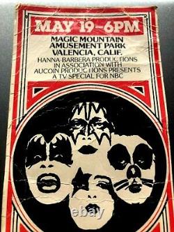 1978 KISS & PHANTOM MAGIC MOUNTAIN Full Unused Concert Ticket Stub CALIFORNIA CA