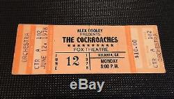 1978 Rolling Stones Concert Ticket Stub Atlanta Fox Theatre The Cockroaches