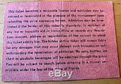 1978 ROLLING STONES Lakeland Civic Center Box Office Concert Ticket Stub 6/10/78