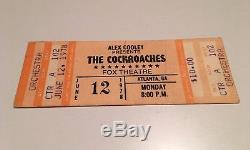 1978 Rolling Stones Concert Ticket Stub UNUSED Fox Atlanta Georgia Cockroaches