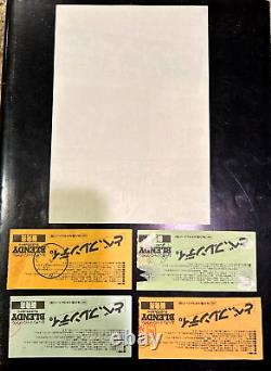 1978 VAN HALEN Concert Ticket Stubs & Flyer TOKYO NAGOYA NAKANO JAPAN LOT OF 5