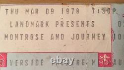 1978 Van Halen 5th Show Journey Montrose Milwaukee Concert Ticket Stub Eddie