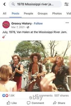 1978 Van Halen Journey Mississippi River Jam Davenport Iowa Concert Ticket Stub