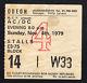 1979 Ac/dc Bon Scott Def Leppard Concert Ticket Stub London Highway To Hell 11/4