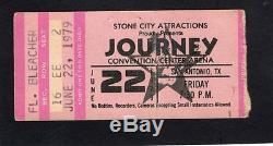 1979 AC/DC Bon Scott Journey concert ticket stub San Antonio If You Want Blood