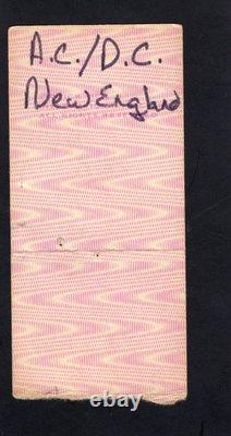 1979 AC/DC Bon Scott Journey concert ticket stub San Antonio If You Want Blood