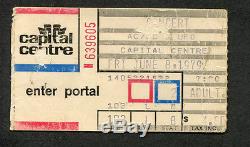 1979 AC/DC Bon Scott UFO concert ticket stub Landover MD Highway To Hell Tour