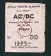 1979 Ac/dc Bon Scott Concert Ticket Stub Glasgow Scotland Uk Highway To Hell