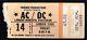 1979 Ac Dc Concert Ticket Stub Bon Scott Lubbock Texas Usa