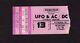 1979 Ac/dc Ufo Concert Ticket Stub Pittsburgh Pa Highway To Hell Bon Scott