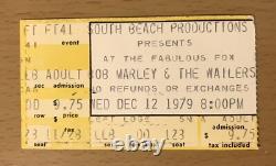 1979 Bob Marley & The Wailers Survival Tour The Fox Atlanta Concert Ticket Stub