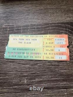 1979 The Clash Concert Ticket Stub Palladium NY London Calling Cover photo night