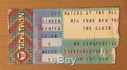 1979 The Clash New York Concert Ticket Stub Joe Strummer London Calling Cover