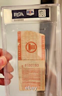 1979 The Who Cincinnati Disaster Concert Ticket Stub 12/3/79 Psa Authentic