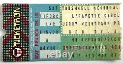 1980 Bob Dylan Concert Ticket Stub At Historic Memorial Hall, Hartford, Ct