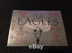 1980 THE EAGLES & JIMMY BUFFETT Concert Tour Poster Ticket Stub Flyer TAMPA FL