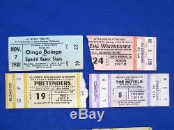 1980's Concert Ticket Stubs lot of 8 Pretenders Oingo Boingo UB40 Blasters