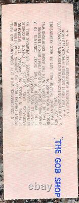 1981 Unused Ozzy Motörhead Paramount SEATTLE Concert TICKET STUB Randy Rhoads