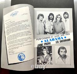 1983 ALABAMA JUNE JAM II Concert Ticket Stub & Program FT PAYNE HIGH SCHOOL AL