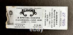 1983 ALABAMA JUNE JAM II Concert Ticket Stub & Program FT PAYNE HIGH SCHOOL AL