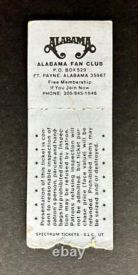 1983 ALABAMA JUNE JAM II Concert Ticket Stub & Program FT PAYNE HIGH SCHOOL AL