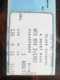 1983 BLACK SABBATH & QUIET RIOT Concert Ticket Stub November 2,1983