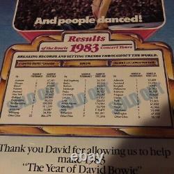 1983 DAVID BOWIE Serious Moonlight World Tour Band Award Concert Ticket Stubs