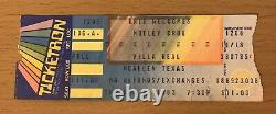 1983 Motley Crue Shout At The Devil Tour Mcallen Texas Concert Ticket Stub Sixx