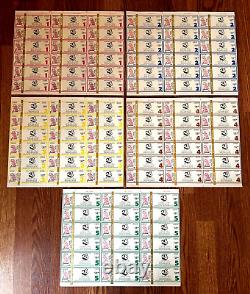 1983 US FESTIVAL UNCUT CONCERT TICKET STUB SHEETS LOT DAY 1-2-3-4 and yes 5