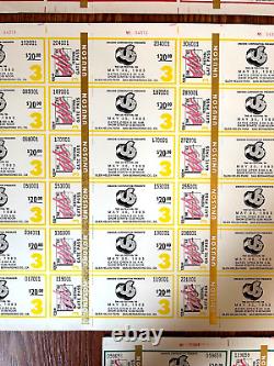 1983 US FESTIVAL UNCUT CONCERT TICKET STUB SHEETS LOT DAY 1-2-3-4 and yes 5