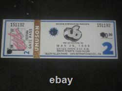 1983 Us Festival Concert Ticket Stubmetal Dayvan Halenmotley Crueozzy