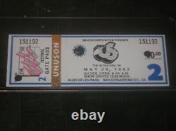 1983 Us Festival Concert Ticket Stubmetal Dayvan Halenmotley Crueozzy
