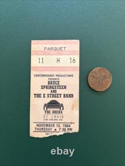 1984 Bruce Springsteen E Street band ticket stub No Steven Van Zandt Lofgren