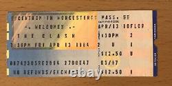 1984 The Clash Worcester Mass Concert Ticket Stub Kosmo Vinyl Signed Autograph