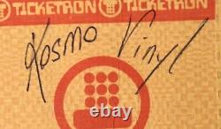 1984 The Clash Worcester Mass Concert Ticket Stub Kosmo Vinyl Signed Autograph