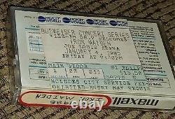 1985 Iron Maiden Concert Ticket Stub JANUARY 4 DETROIT MICHIGAN POWERSLAVE TOUR