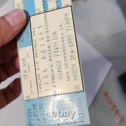 1985 Iron Maiden Orange Pavilion San Bernardino Concert Ticket Stub World Slaver