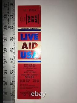 1985 Live Aid Concert Ticket 7.13 JFK Stadium M38