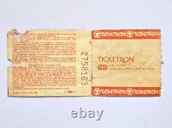 1985 Live Aid Concert Ticket Stub Led Zeppelin Madonna Queen Dylan JFK Stadium