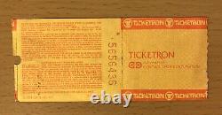 1985 Live Aid Philadelphia Concert Ticket Stub Madonna Led Zeppelin Bob Dylan
